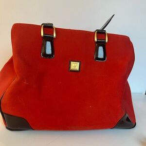 Diane Von Furstenberg DVF suede luggage carrier